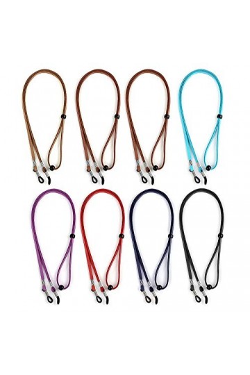 Chaîne de Lunettes 8PC Lunettes de Cuir PU Corde Lunettes Cordon Cordon Garder Corde tressée Multicolore Lunettes de Vue Chaî