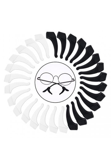 DIVINA VITAE 14 Paires Lunettes Clips Doreille Lunettes Coussinets Doreille Empêcher Les Lunettes de Glisser Miroir Anti Dé