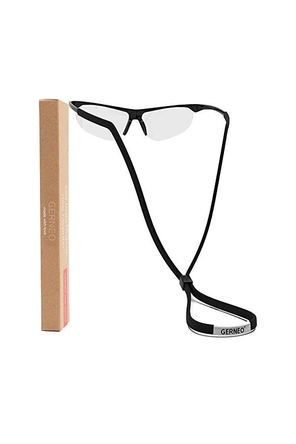 GERNEO® - ORIGINAL - Sangle de lunettes de sport fiable en tissu - Sangle de lunettes imperméable et maintien ferme pour lune
