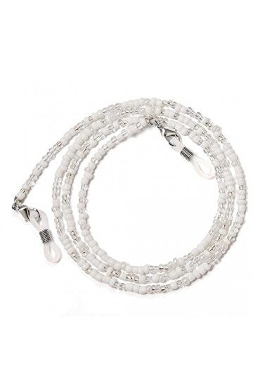 Y9E6 Chaîne de lunettes multifonction avec cordon de perles style bohème