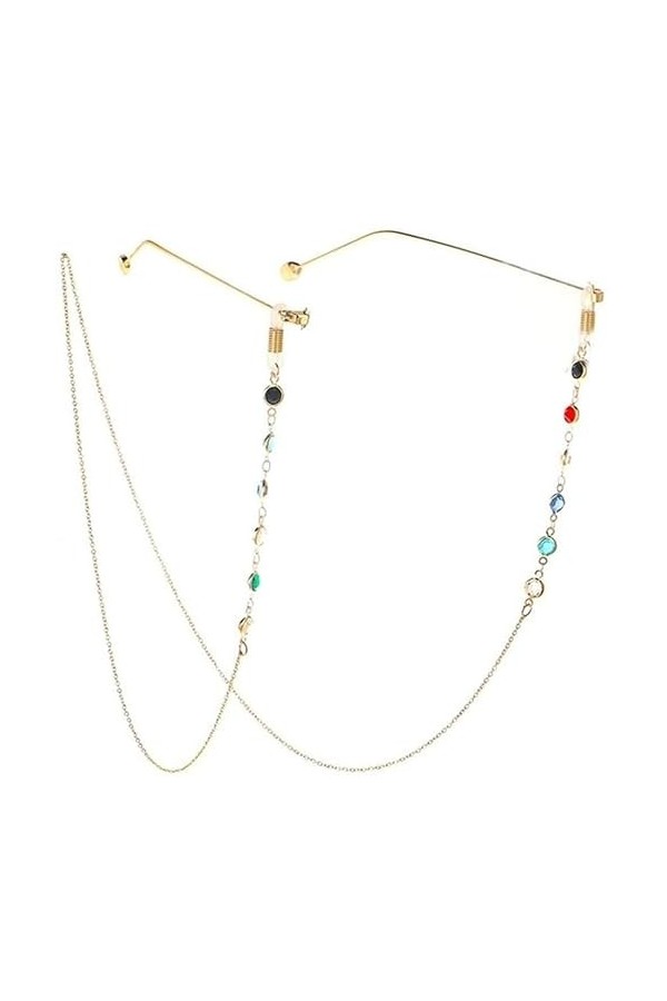 Chaînes de lunettes pour femmes Support de lunettes Support de sangle de lunettes Sangle de retenue de lunettes de soleil co