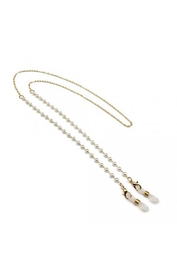 Générique Chaînes de Lunettes de Mode pour Femmes Perles Lunettes de Soleil chaînes Anti-dérapant Support Collier Sangle Cord