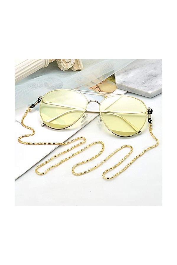Chaîne de lunettes lunettes de soleil en métal exquis porte-lunettes délicates Pratique et utile