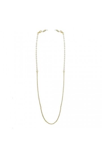 Générique Chaîne de lunettes de lecture perlée en métal pour femmes