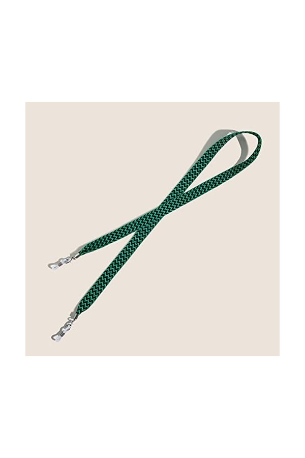 Hxiaen Chaîne de lunettes de soleil pour femme - Chaîne de lunettes de soleil - Chaîne de lunettes élégante - Support, vert, 