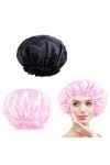 TUKNN Bonnet de Nuit Satin, Bonnet Satin Cheveux Nuit, Bonnet de Nuit Femme, Bonnet de Sommeil Ajustable Chapeau Nuit en Sati