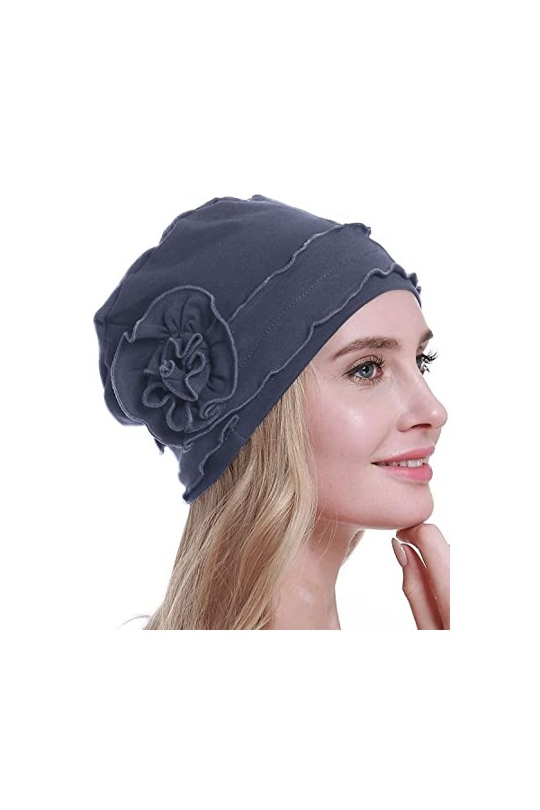 osvyo Chemo Headwear Turban pour Femme – Bonnet Contre la Perte de Cheveux – Emballage scellé Clair céruléen