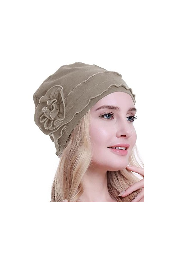 osvyo Chemo Headwear Turban pour Femme – Bonnet Contre la Perte de Cheveux – Emballage scellé Clair céruléen