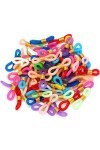 Générique 50 pcs Lunettes chaîne Silicone Caoutchouc Anneau antidérapant Bricolage connecteur Fournisseur Sangle Oeillets Cor