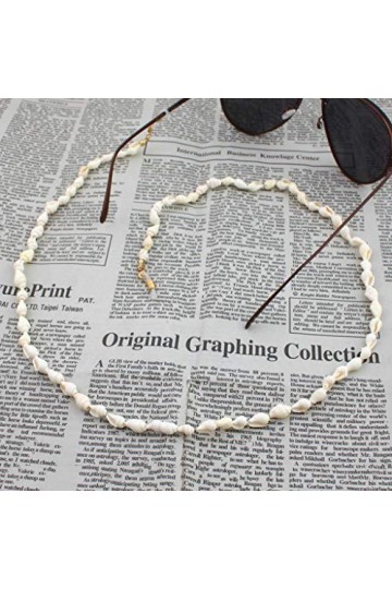 LANCHEN Lunettes de Lecture chaîne Coquille Lunettes de Soleil Support Tour de Cou Corde Ornements Collier