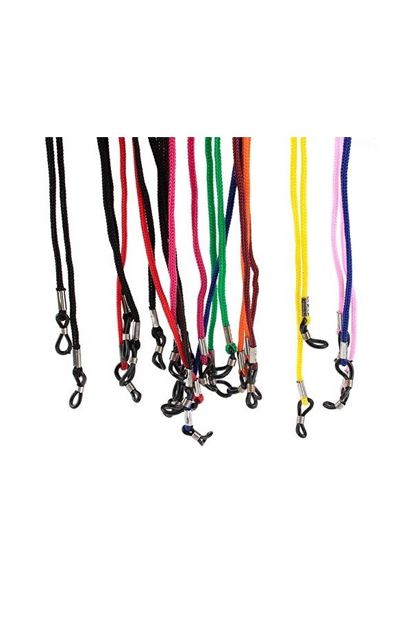 HUANGA Lot de 12 Bretelles de Lunettes Porte-chaîne Porte-Lunettes lanière de Sport Lunettes de Soleil Lunettes de Lecture Sa
