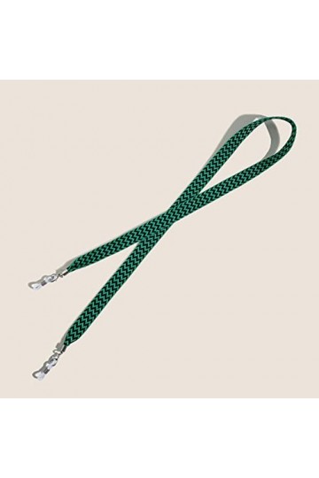 ACemt Cordon à lunettes noir pour femme - Chaîne de lunettes de soleil - Masque - Chaîne de lunettes élégante - Perle, vert, 