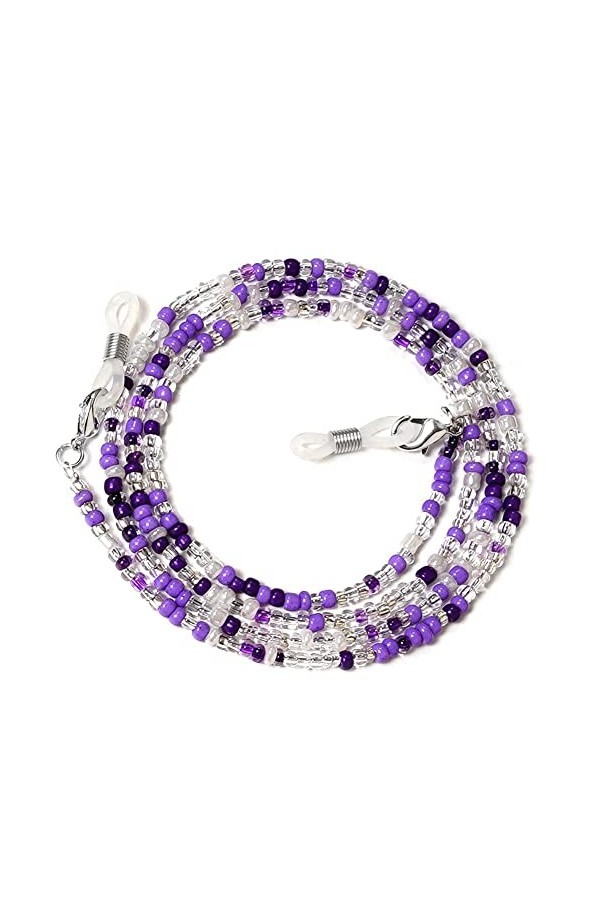 GXFCAI Chaîne de lunettes colorée de style bohème - Longueur réglable - Cordon de lunettes perdu - A3m9 - Lanière de lecture