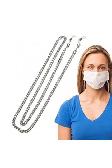 LIDCOM Sangle de lunettes – Cordon en métal pour lunettes de soleil | Cordon anti-perte pour lunettes de soleil et lunettes d