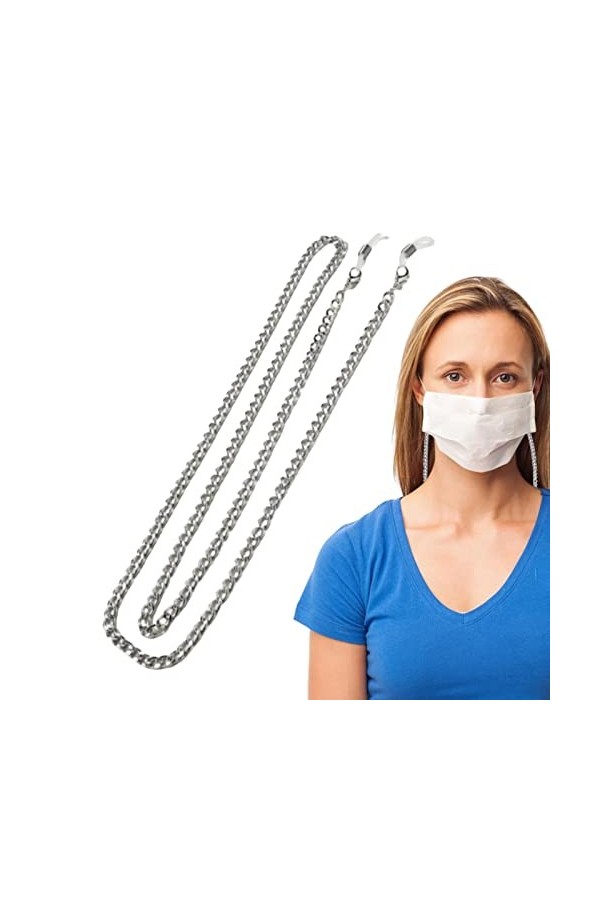 LIDCOM Sangle de lunettes – Cordon en métal pour lunettes de soleil | Cordon anti-perte pour lunettes de soleil et lunettes d