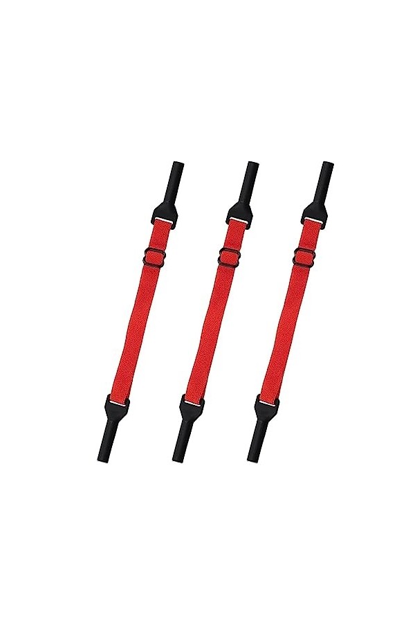 cypreason Lunettes Strap Sports, 3 attaches lunettes en corsans queue, Sangle retenue lunettes soleil souple, support chaîne 