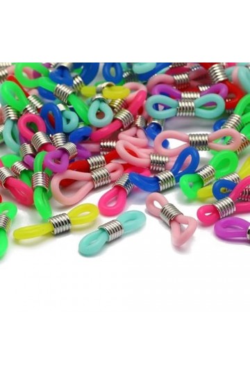 Lot de 50 anneaux antidérapants en caoutchouc de silicone pour lunettes de soleil, conforme à limage.
