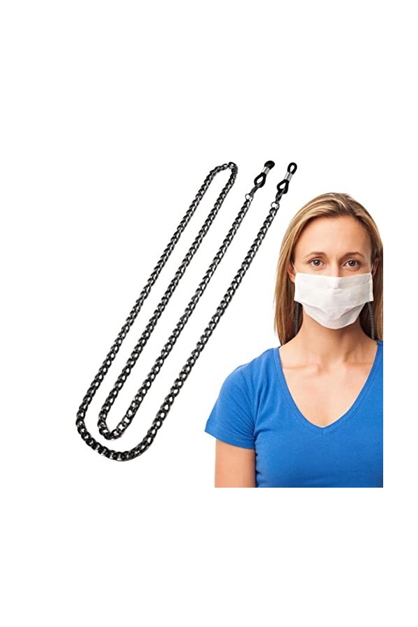 Teksome Lunettes Lecture | Cordon à Lunettes en métal antidérapant - Sangle Cou chaîne visière chaîne Sangle Lunettes pour Lu