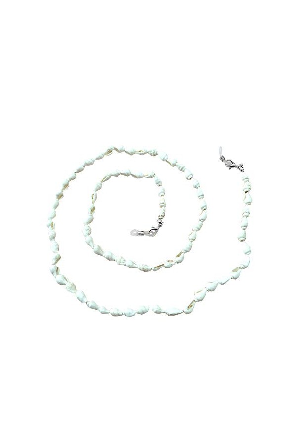 JIHUOO Chaîne de Lunettes Conque Coquille Cordon de Lunettes Corde à Lunettes Universel Lunettes Sangle pour Lunettes de Sole