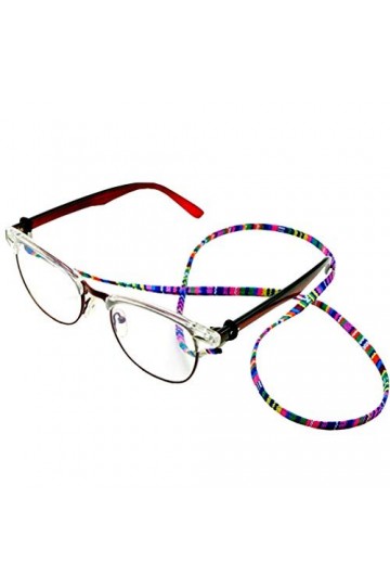COMVIP Cordon à Lunettes Antidérapant Décoratif Style National Cordelette Violet