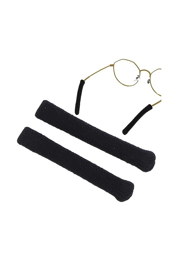 Kasmole Coussinets doreille pour Lunettes | Manchons Lunettes à Tricoter,Bras élastiques pour Lunettes antidérapants, Coussi