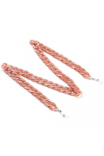 Aeun Chaîne de Lunettes, Chaîne de Couverture de Visage élégante et Simple pour Lunettes Rose 2031 