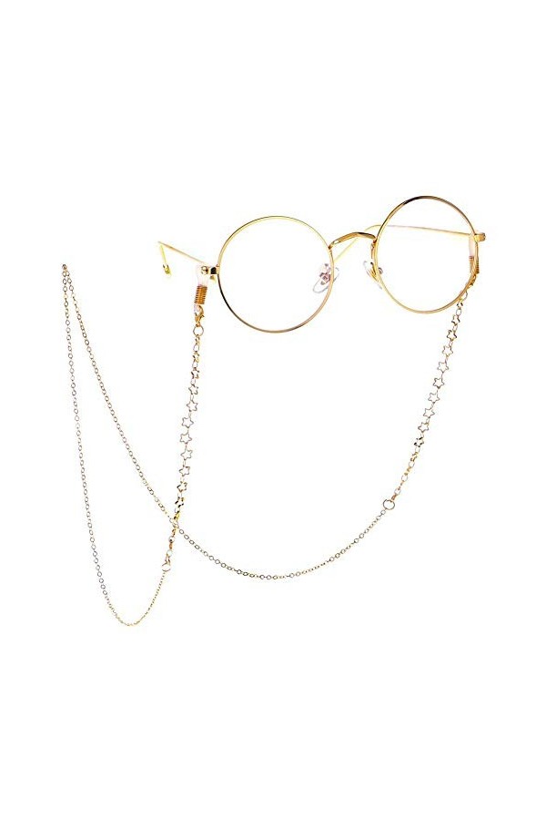 Chaîne de lunettes en alliage de qualité supérieure pour femme - 70 cm - Taille M - Autres pierres précieuses, conforme à li