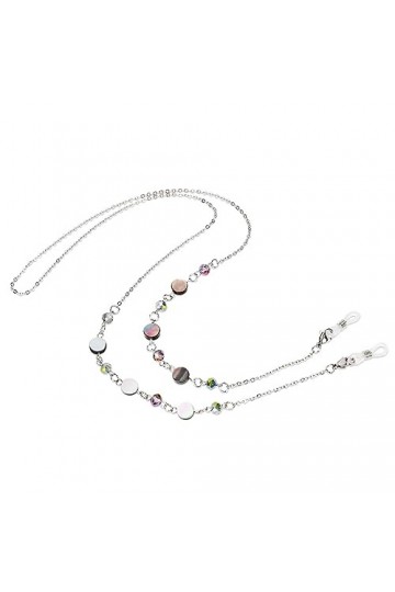 KALIONE Chaînes de lunettes pour femmes, porte-lunettes, chaîne de lunettes, support de sangle de lunettes à col rond, lunett