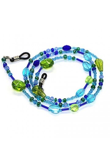 Suneast Chaîne de lunettes avec perles en cristal antidérapant en acrylique pour lunettes de soleil/cordon de lunettes de sol