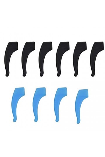 Crochets doreille de Lunettes 5 Paire Crochet doreille en Silicone Confortables Souple élastique Lunettes de Accessoires po