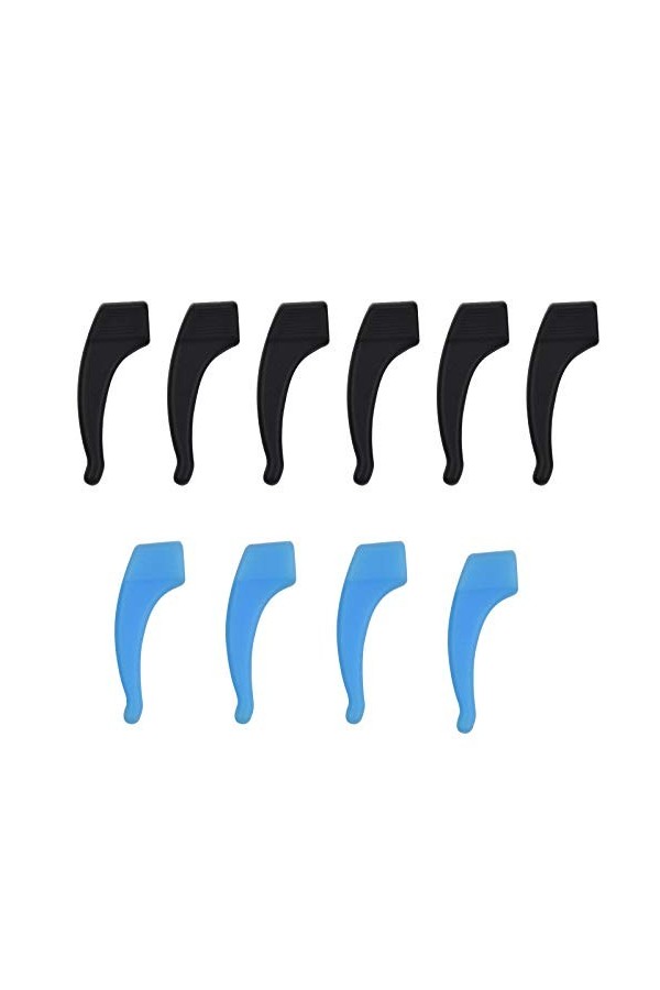 Crochets doreille de Lunettes 5 Paire Crochet doreille en Silicone Confortables Souple élastique Lunettes de Accessoires po