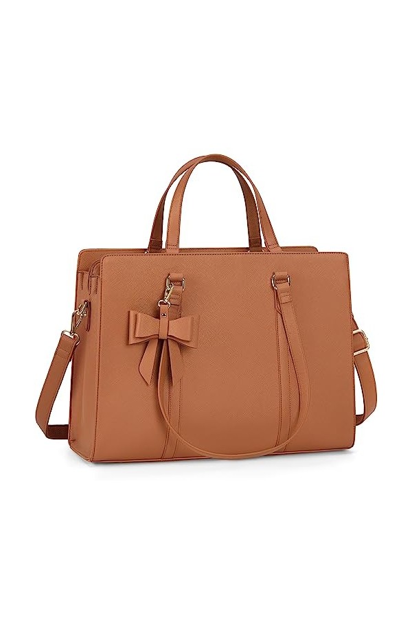 Sac Cabas Femme Sac a Main Sac à Main Femme en PU Cuir Grande Capacité Sac Ordinateur 15.6 Pouces Imperméable Sac Fourre Tout