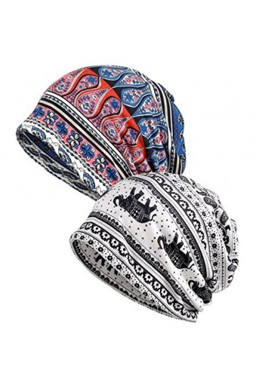 EEVASS Femme Bonnets Hut Bandeaux Turban Bandanas Multi-usages E, 2 