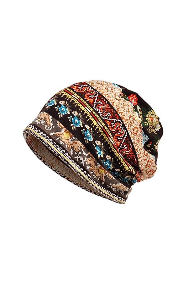 EEVASS Femme Bonnets Hut Bandeaux Turban Bandanas Multi-usages E, 2 