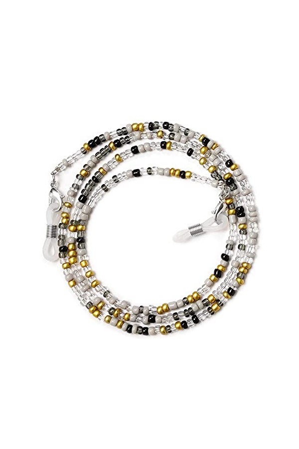 ZXCVWWE Lanière de lunettes multifonction Bohème coloré perles collier de lunettes chaîne masque cordon lunettes chaîne Y9E6 