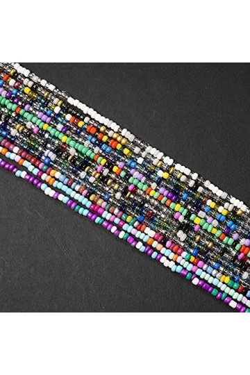 Jkapagzy Chaîne de lunettes colorée de style bohème - Longueur réglable - Cordon pour lunettes - Tendance - Pour lecture perd