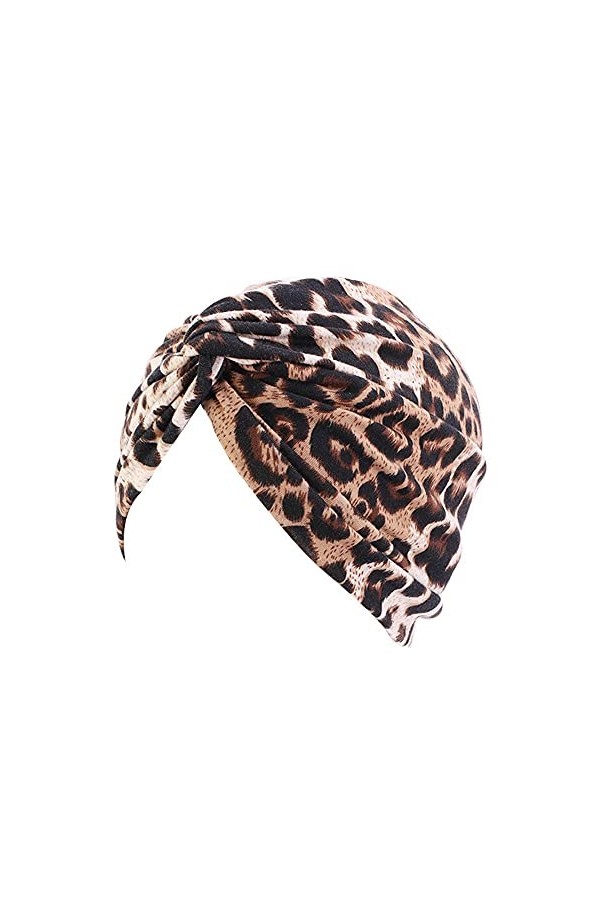 Estevan Couvre-chef pour femmes doux pré-noué noeud mode turban plissé bonnet bonnet de sommeil 7 Taille unique