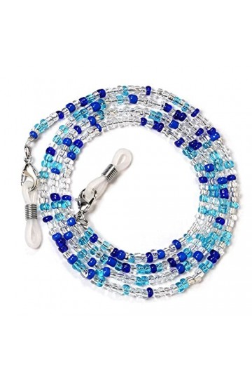 Chaîne de lunettes colorée Bohème - Longueur réglable - A3m9 - Cordon tendance pour lunettes de lecture