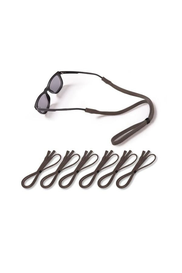 Gehanico Cordon Lunette Sangles de Lunettes Réglables 6 Pièces Sangles de Lunettes Cordons Ajustable Universel Lunettes Sangl