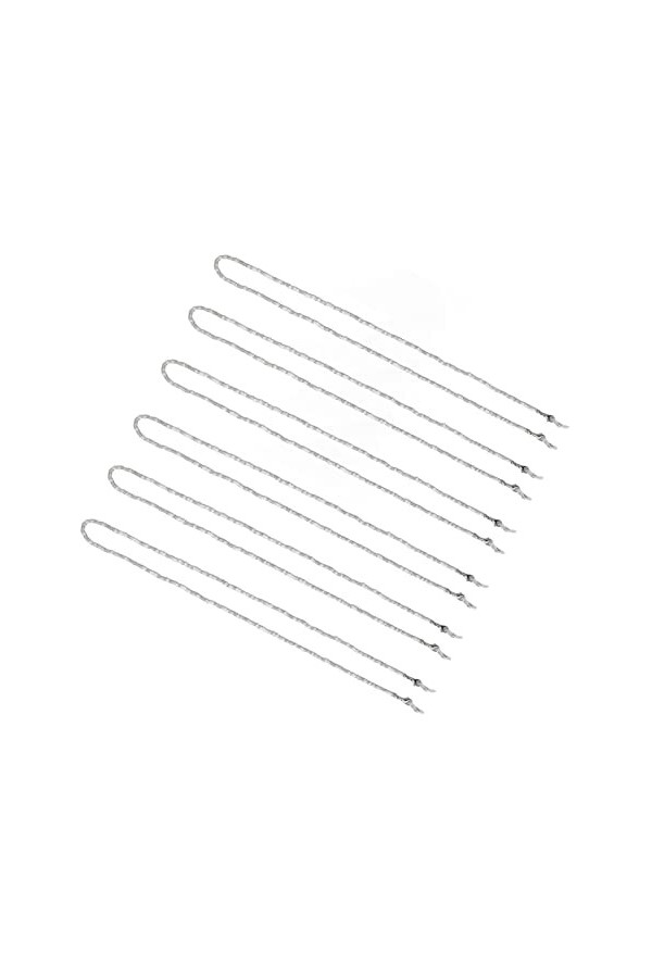 Porte-cordon de Lunettes Résistant à la Rouille 6 Pièces Bricolage Stock Lunettes de Perles Collier Chaînes Réglable élégant 