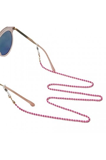 Chaîne à lunettes – lunettes à clip simple – Sangle lunettes anti-perte perles MoLunettes lecture Cordon cou pour sport en pl