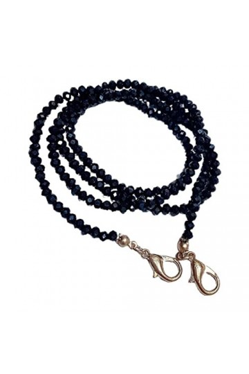 Chaîne de lunettes de soleil avec perles de cristal - Collier pour femme - Sangle de lecture