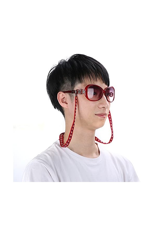 Chaîne de lunettes, durable, confortable à utiliser, cordon de lunettes, joint réglable pour un usage quotidien pour tous les