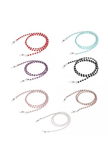 rongweiwang Lunettes de Vue Retenue chaîne Lunettes de Lecture Sunglass Perles rétro Lunettes Corde Lunettes Porte-Bracelet d