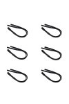 Générique Mode Sport Lunettes De Soleil Corde Sangle De Cou Cordon De Lunettes Support De Lanière 6 Pcs, Noir
