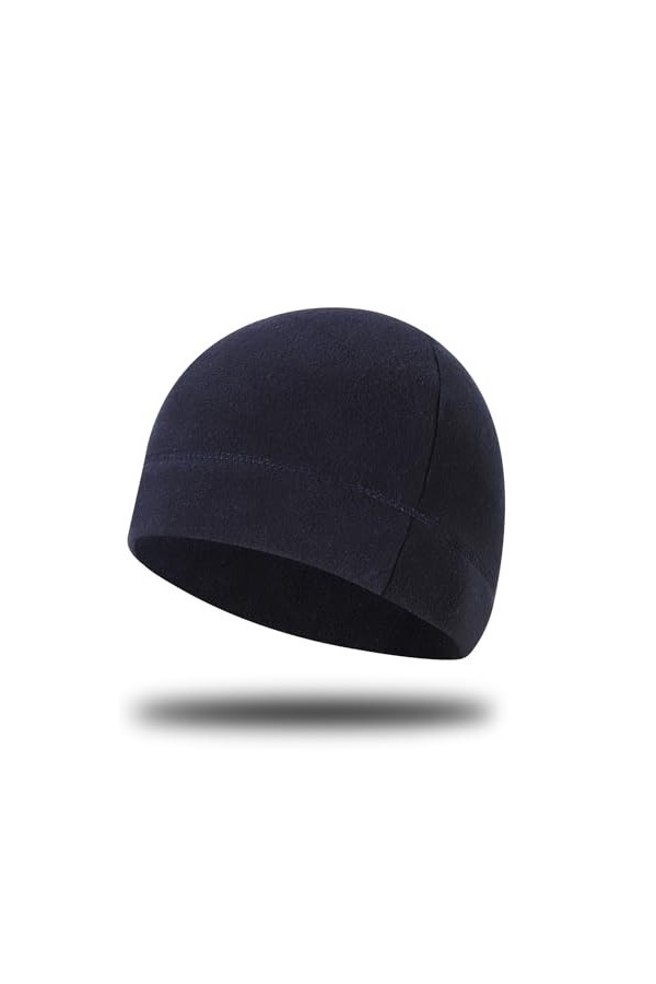 Senbaler Légers Running Bonnet, Multifonctionnel Chapeaux, Bonnet de Course pour Hommes Femmes, Moto Vélo Noir 