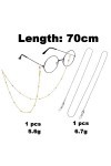 RUOXIXI 2 Pièces Chaine Lunettes,Cordon Lunettes de Soleil pour Lunettes de soleil，Masque， Lunettes de Lecture Lunettes pour 