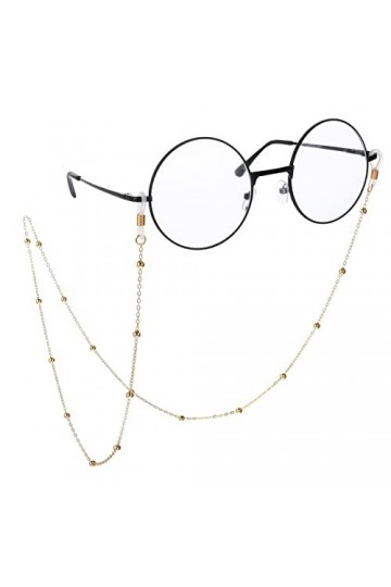 WLLHYF Chaîne de lunettes pour femme Porte-sangle autour du cou, chaîne de lunettes de lecture du soleil pour femme Collier d