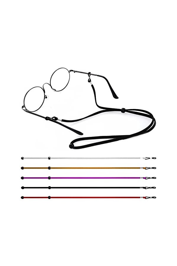 WLLHYF Cordon de Lunettes de Soleil Cordon de Lunettes de Sport Sangle de Retenue de Lunettes de Sport Cordon de Chaîne de Lu
