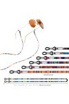 GOTRUST Lot de 6 cordons à lunettes pour femme - En coton multicolore - Pour lunettes de soleil, lunettes de lecture, lunette